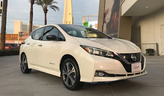 Nissan Leaf e+ front quarter