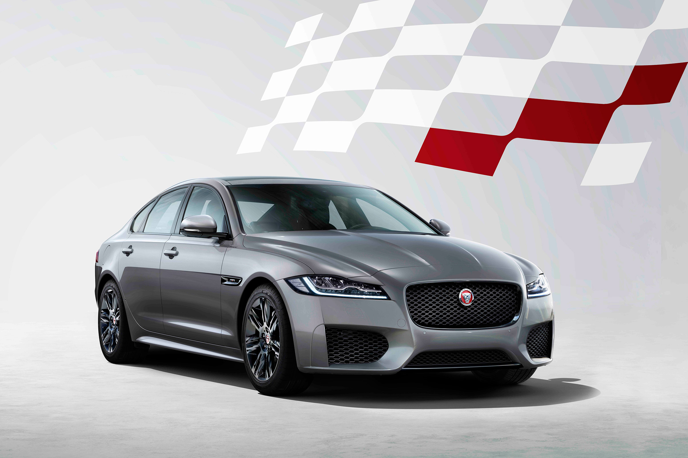 Jaguar XF Chequered Flag - front