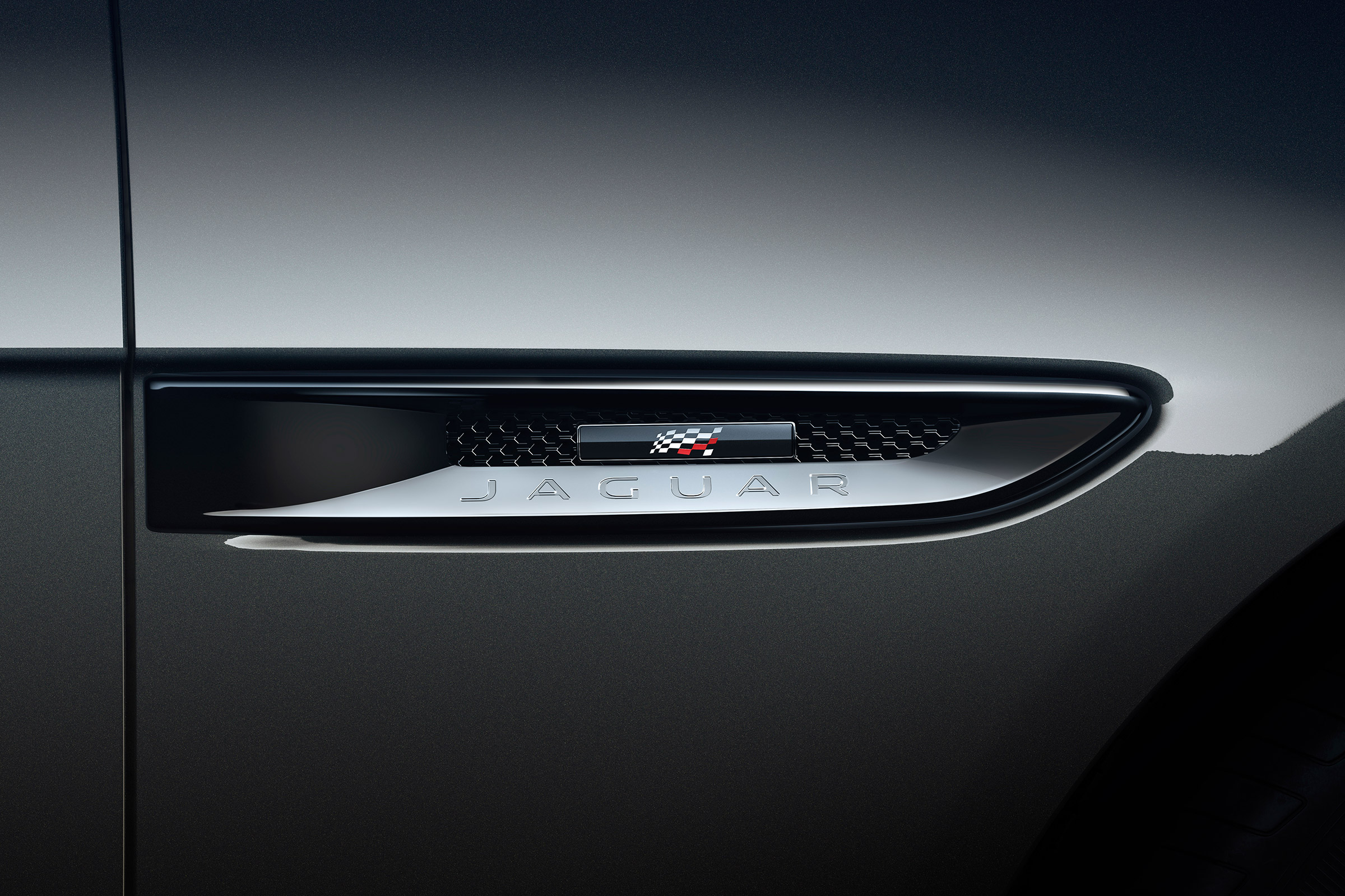 Jaguar XF Chequered Flag - side detail