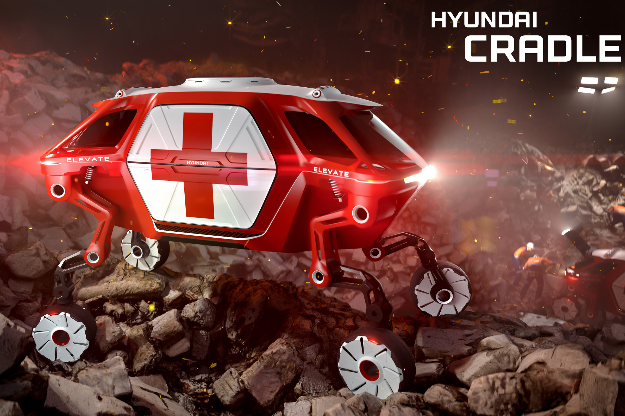 Hyundai Elevate walking car