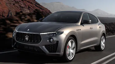 maserati levante vulcano tracking front quarter