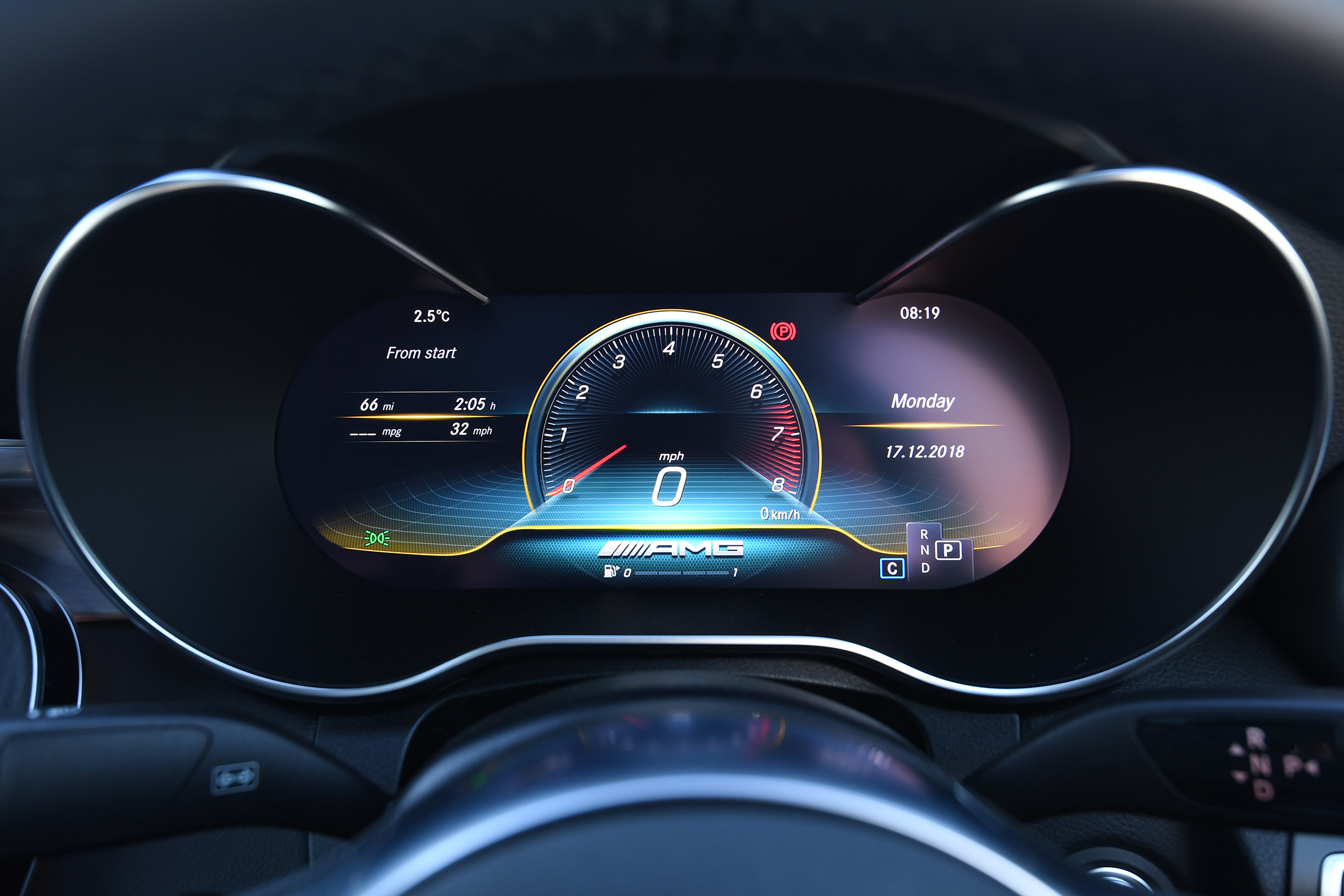 mercedes-amg c 43 coupe dashboard instruments