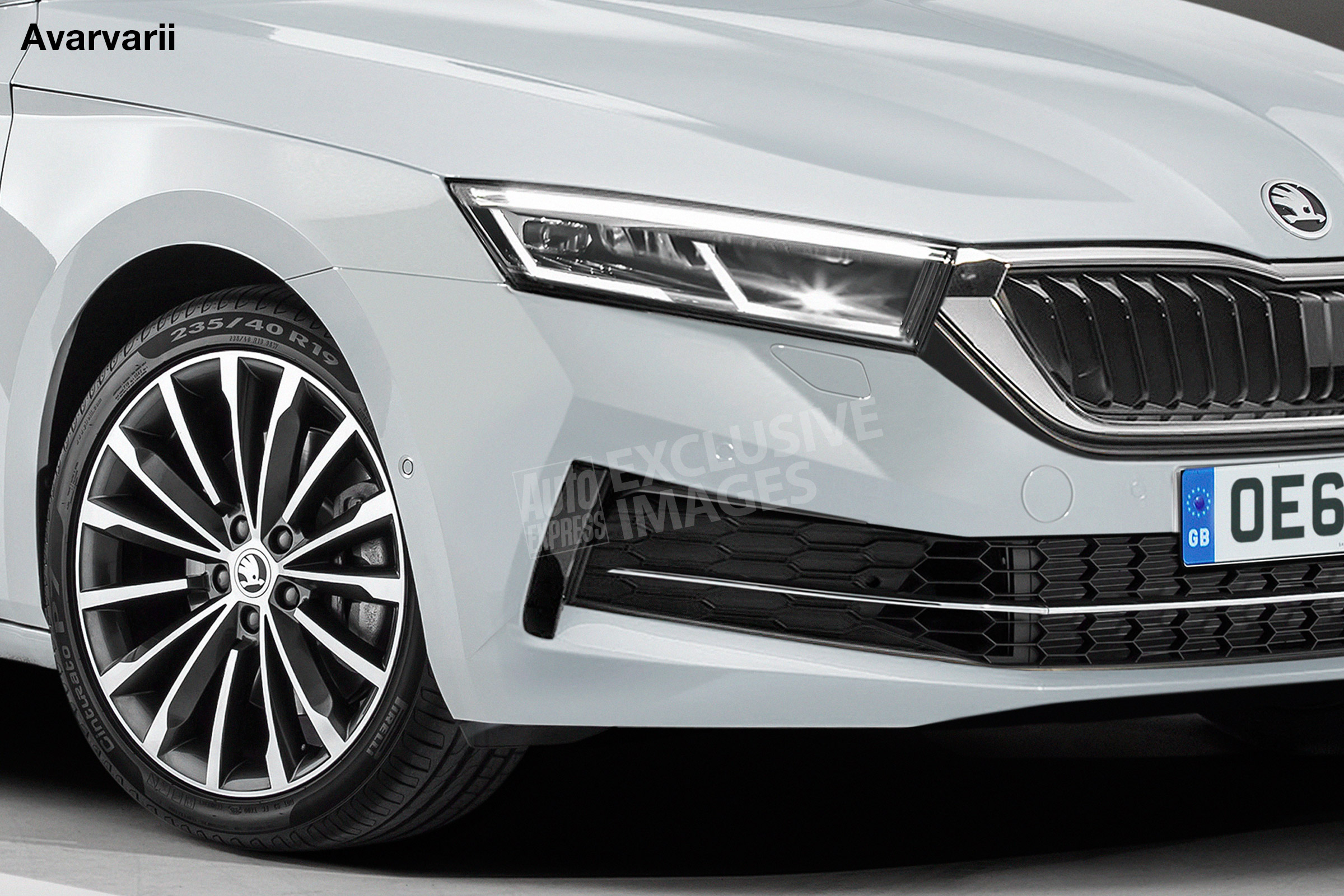 Skoda Octavia - front detail (watermarked)