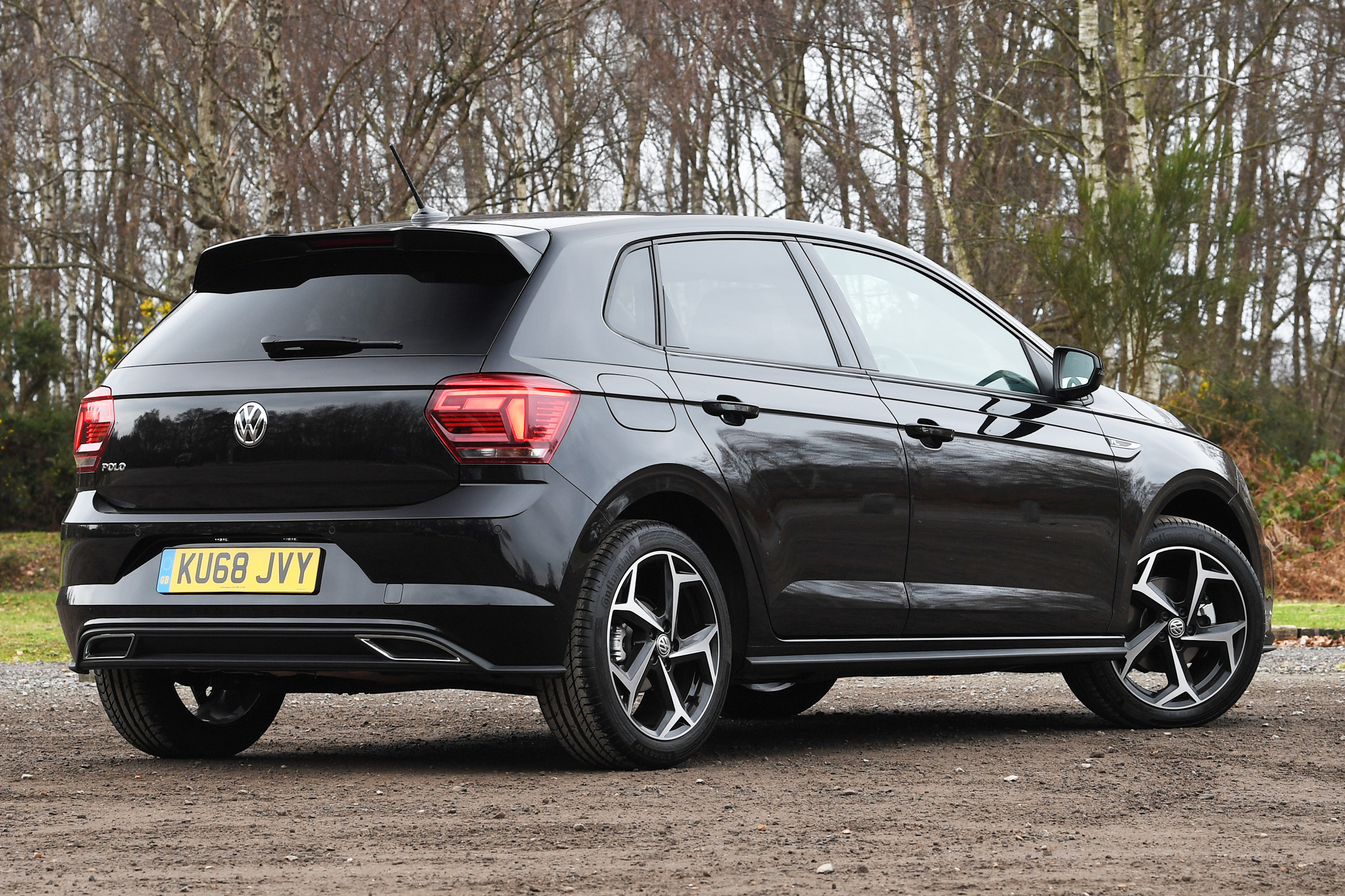 vw polo r-line static rear