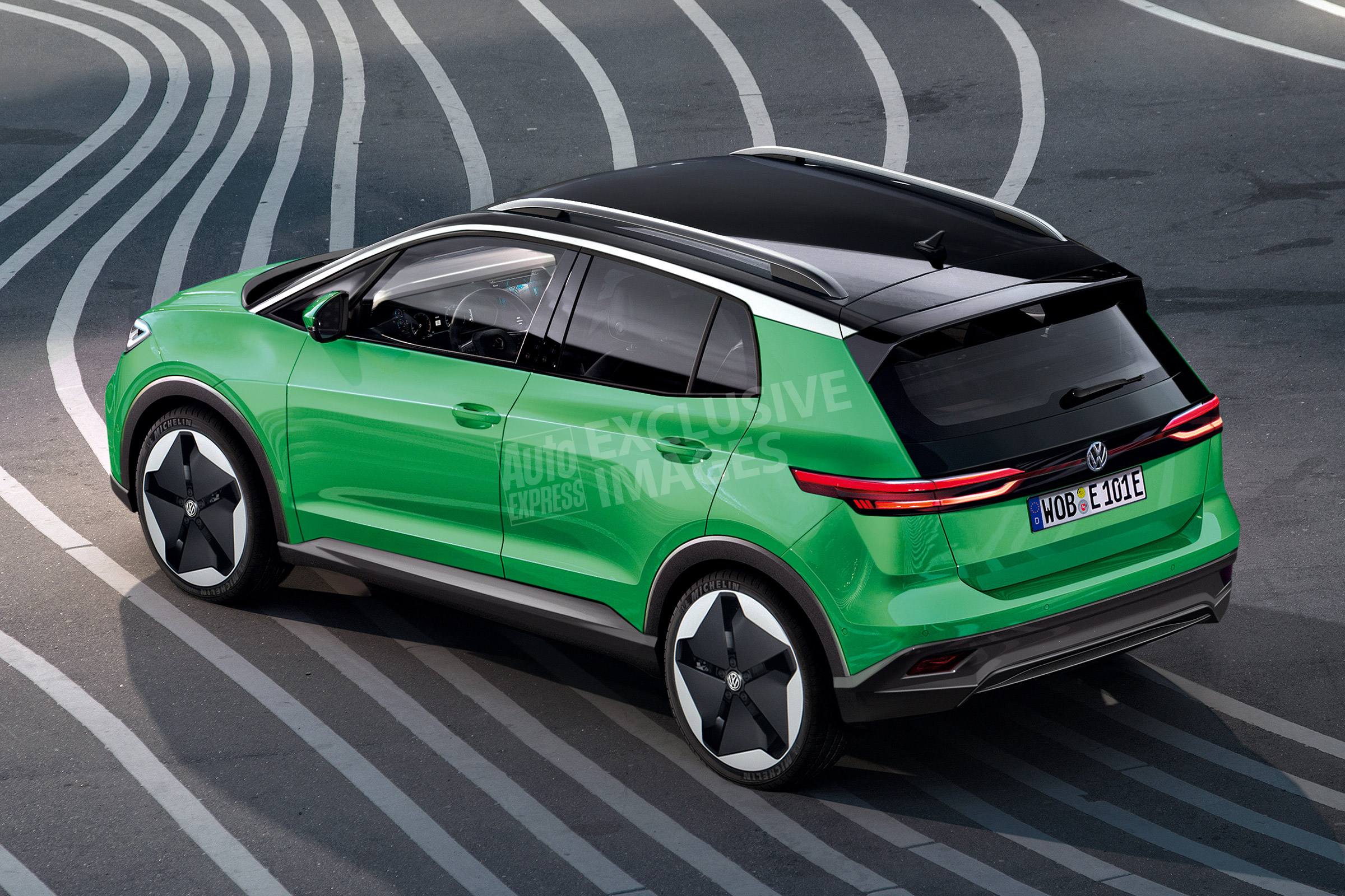 Volkswagen baby electric SUV - rear