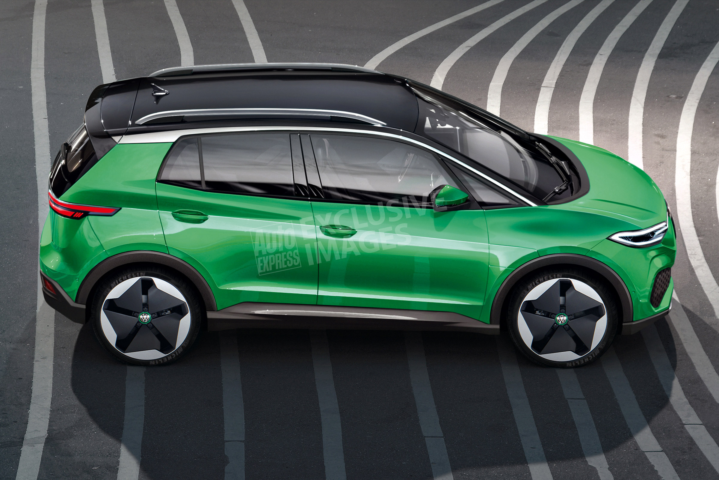 Volkswagen baby electric SUV - side