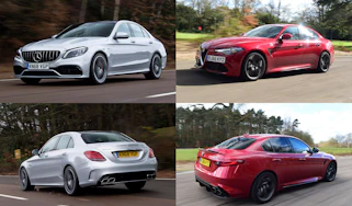 Mercedes-AMG C 63 S vs Alfa Romeo Giulia Quadrifoglio - header