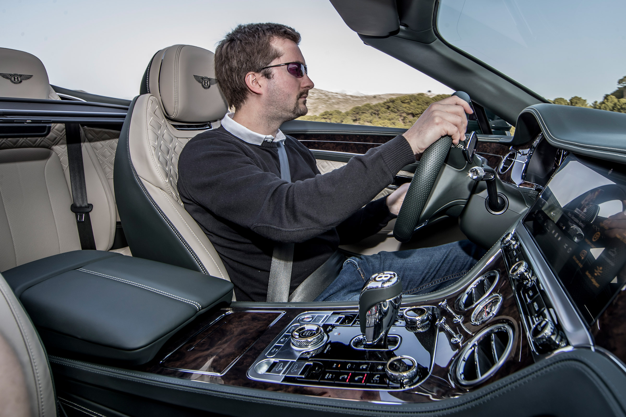 Bentley Continental GT Convertible - Antony Ingram driving
