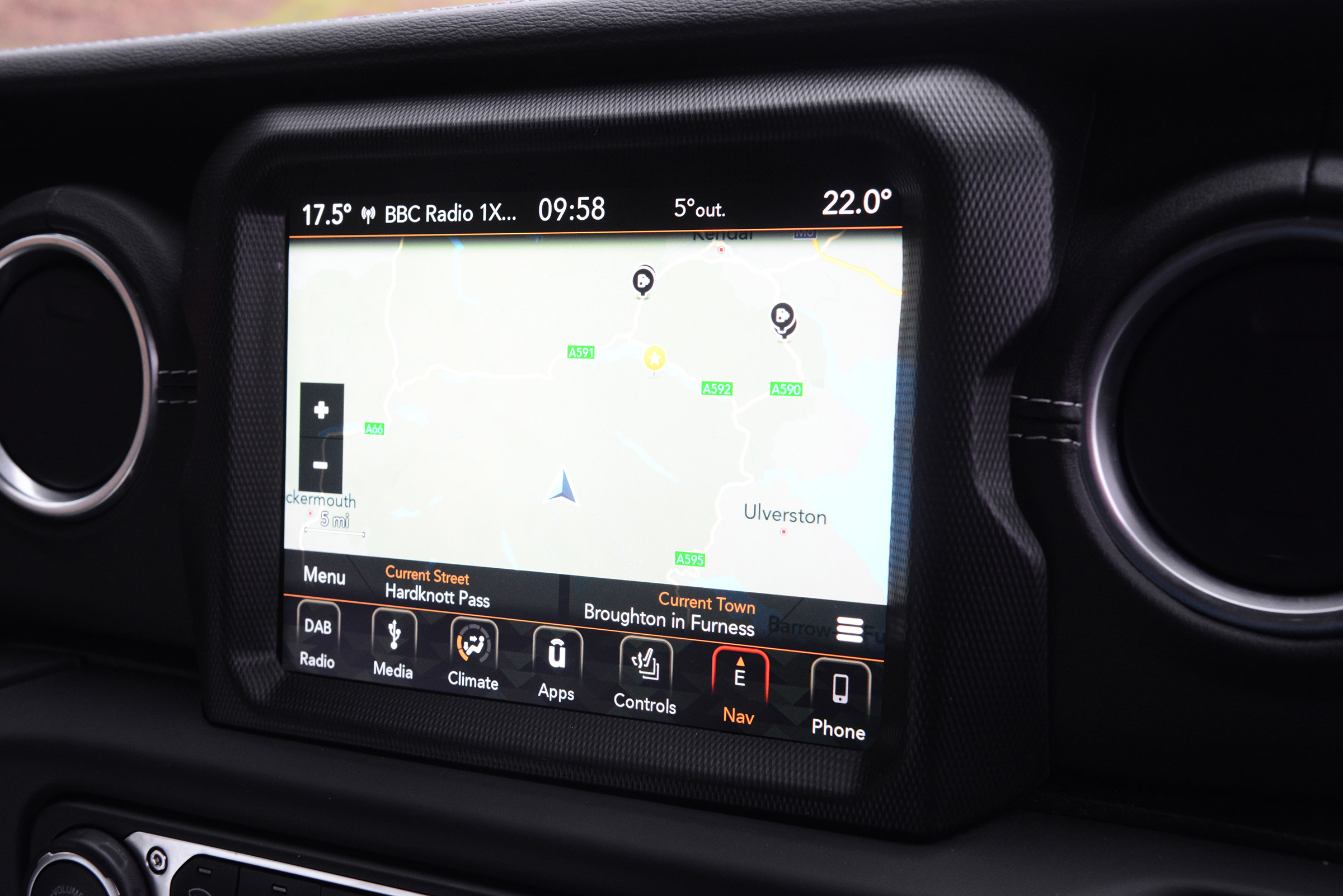 Jeep Wrangler - sat-nav