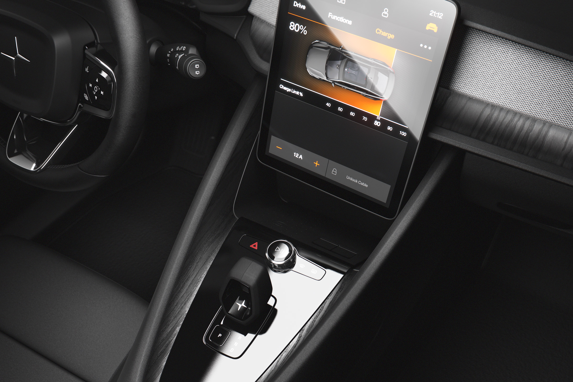 Polestar 2 - centre console