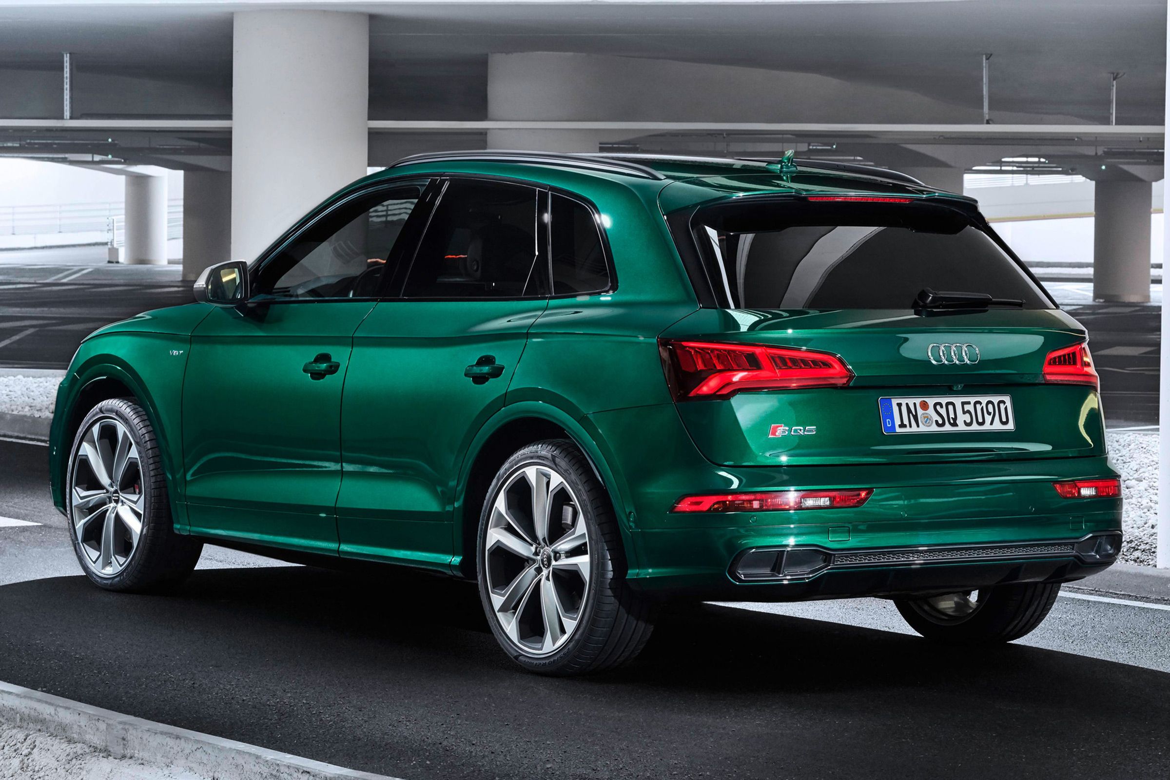 audi sq5 tdi static rear quarter