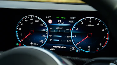 mercedes-amg a 35 dashboard digital dials