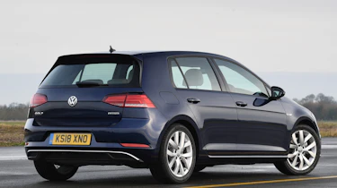 vw golf static rear quarter
