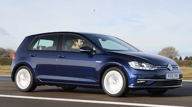 vw golf tracking front quarter