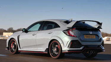 honda civic type r tracking rear