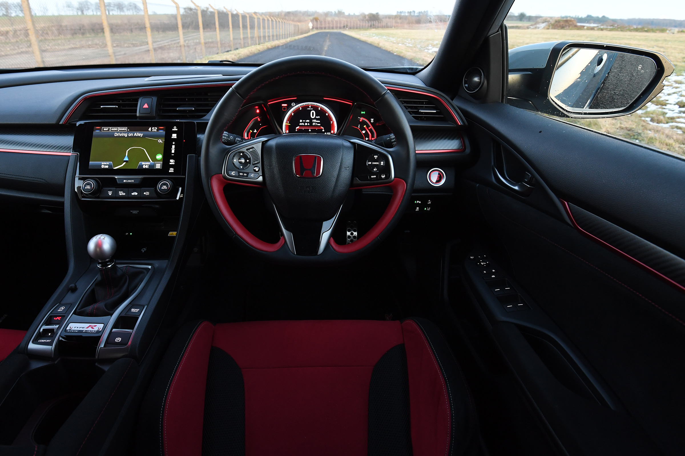 honda civic type r interior