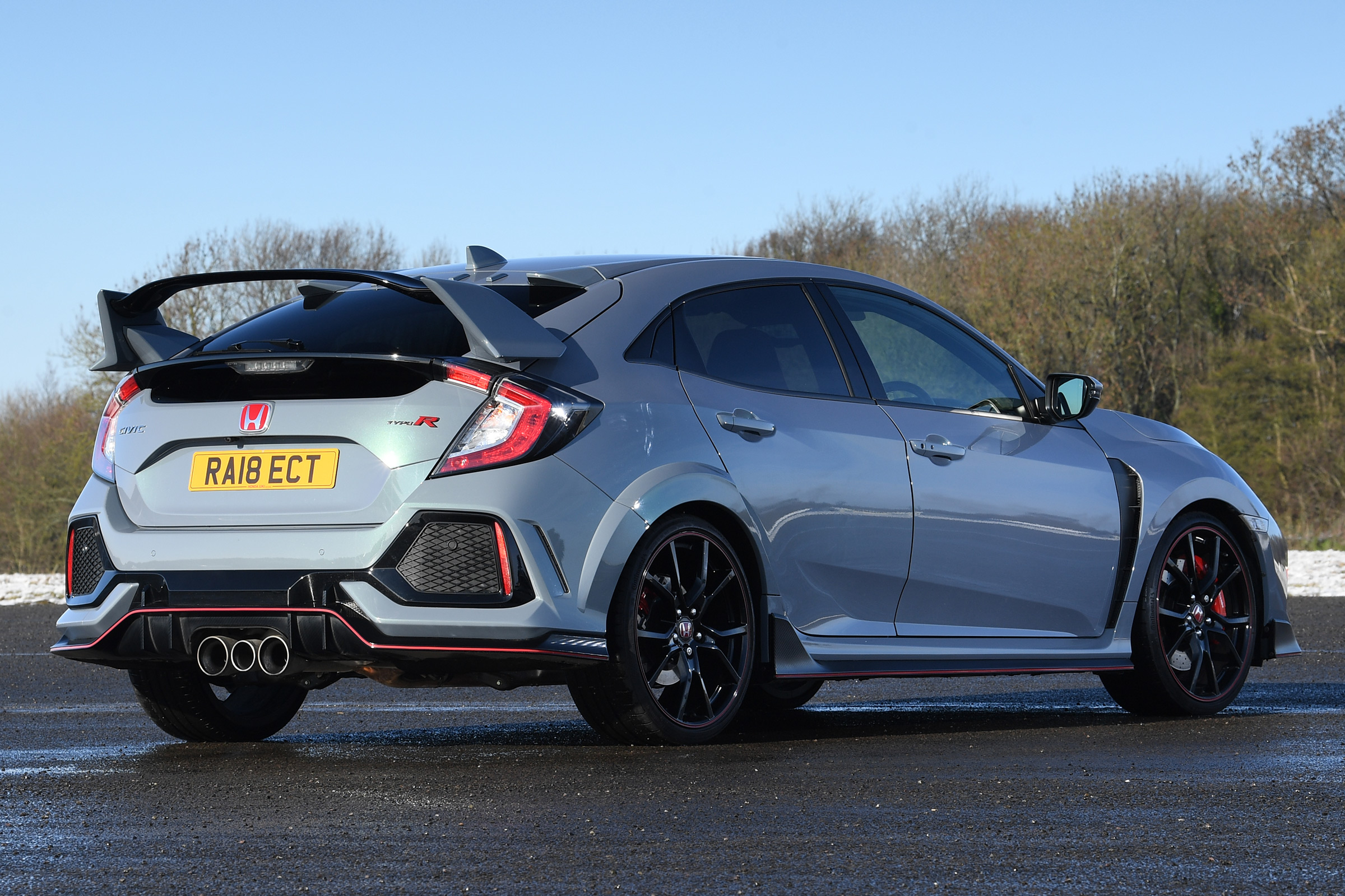 honda civic type r static rear