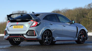 honda civic type r static rear