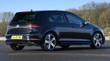 volkswagen golf r static rear