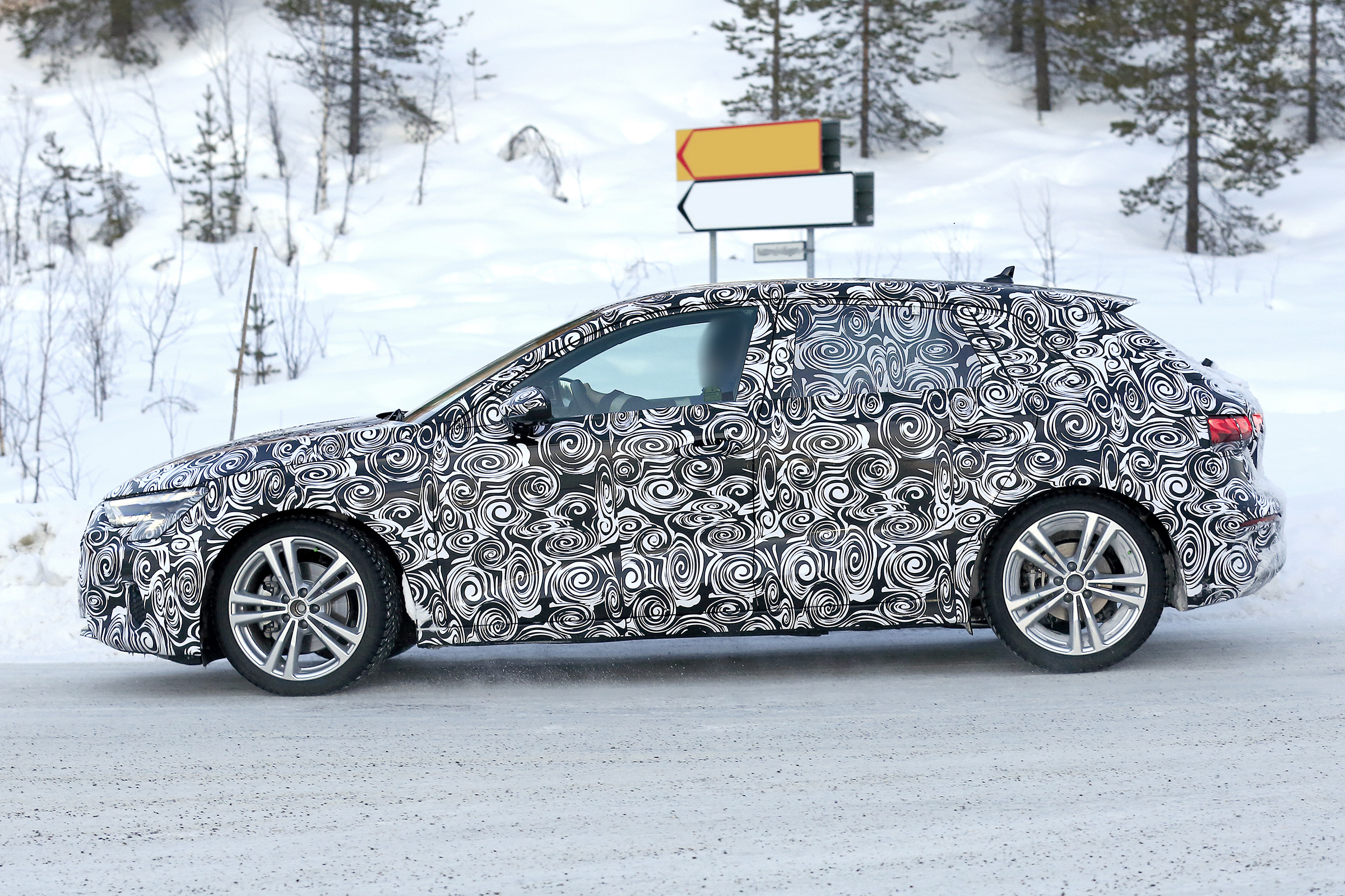 Audi A3 spies - winter side