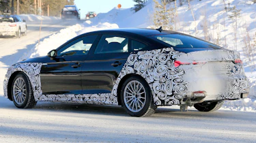 Audi A5 Sportback spies - winter side 3/4