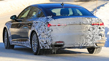 Audi A5 Sportback spies - winter rear 3/4