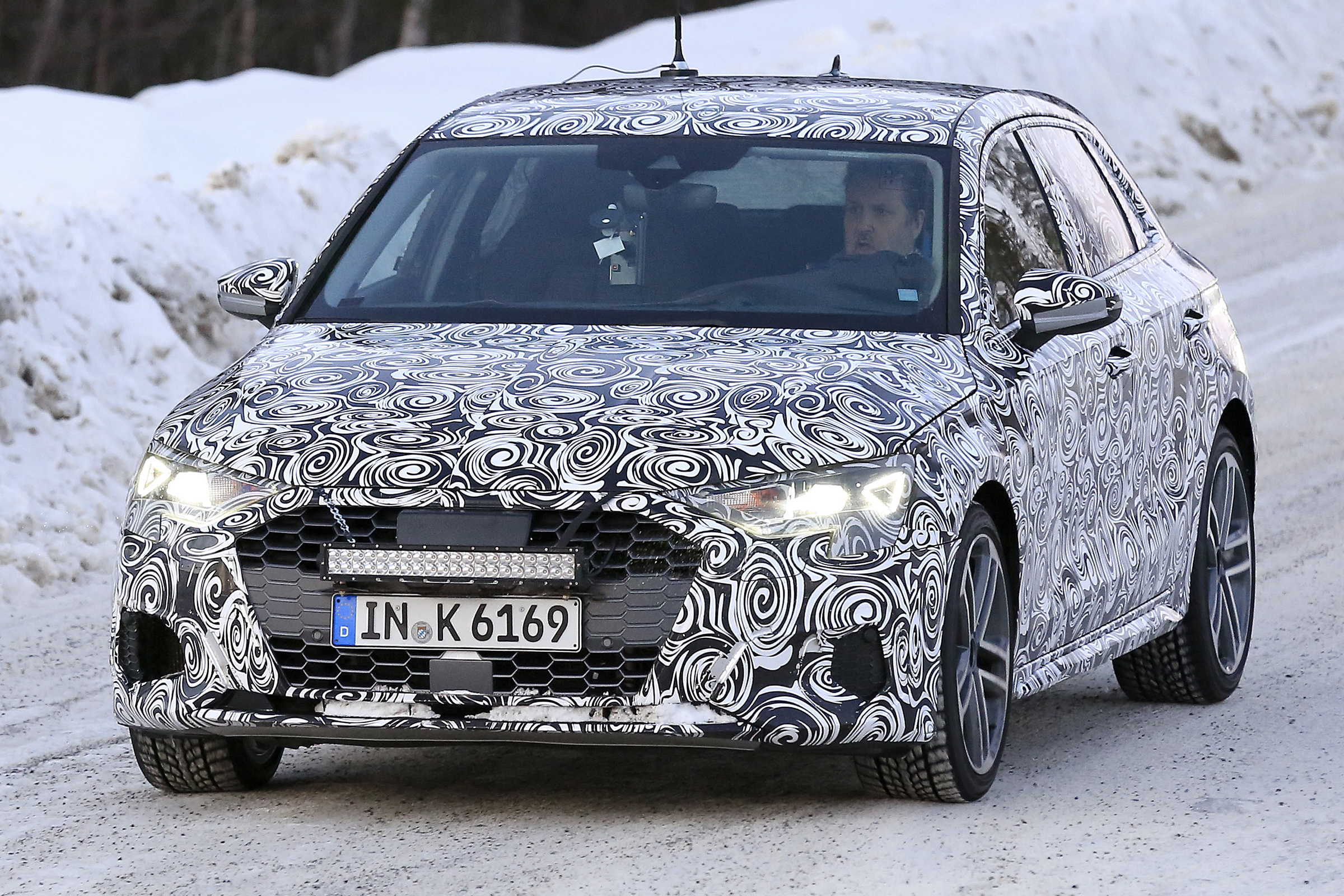 Audi S3 spies - winter front 