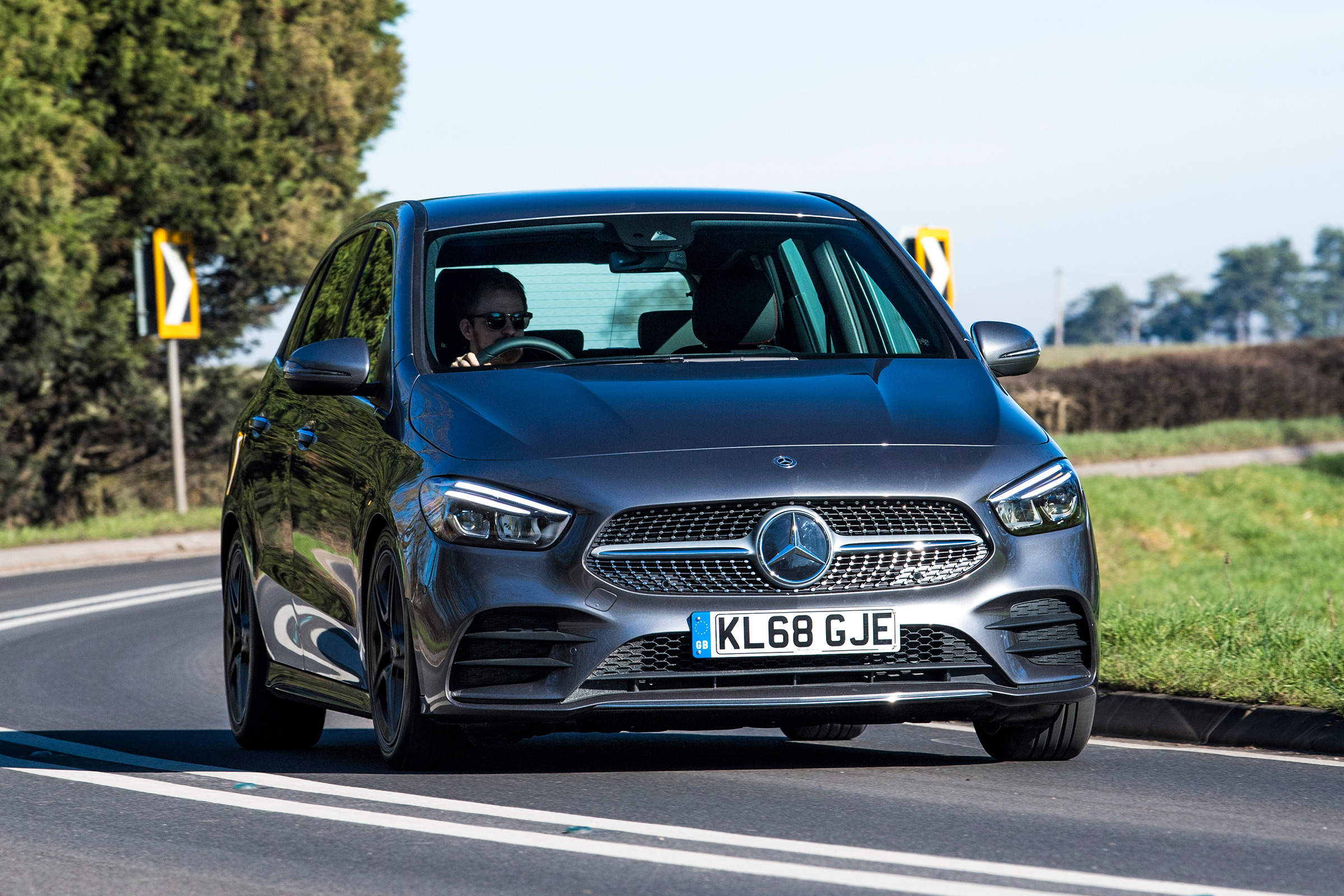 mercedes b-class action shot