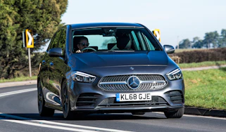 mercedes b-class action shot