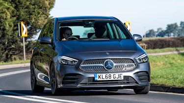 mercedes b-class action shot