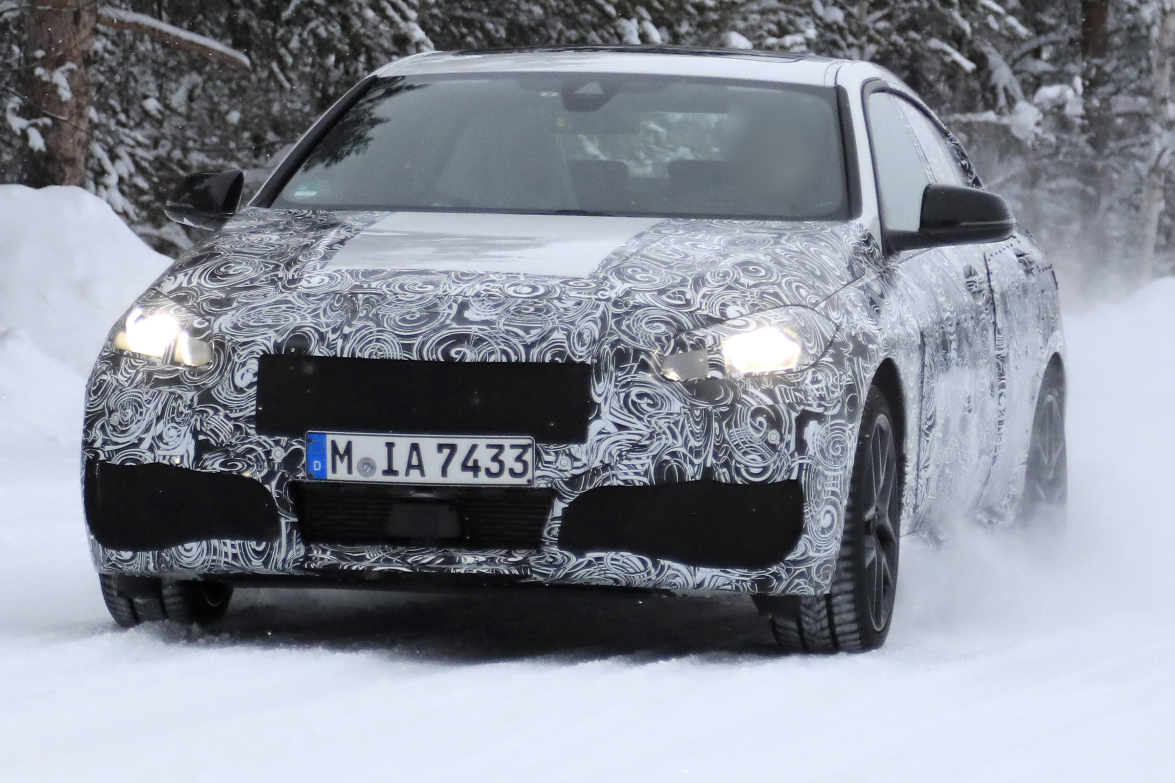 BMW 2 Series Gran Coupe spies - winter front