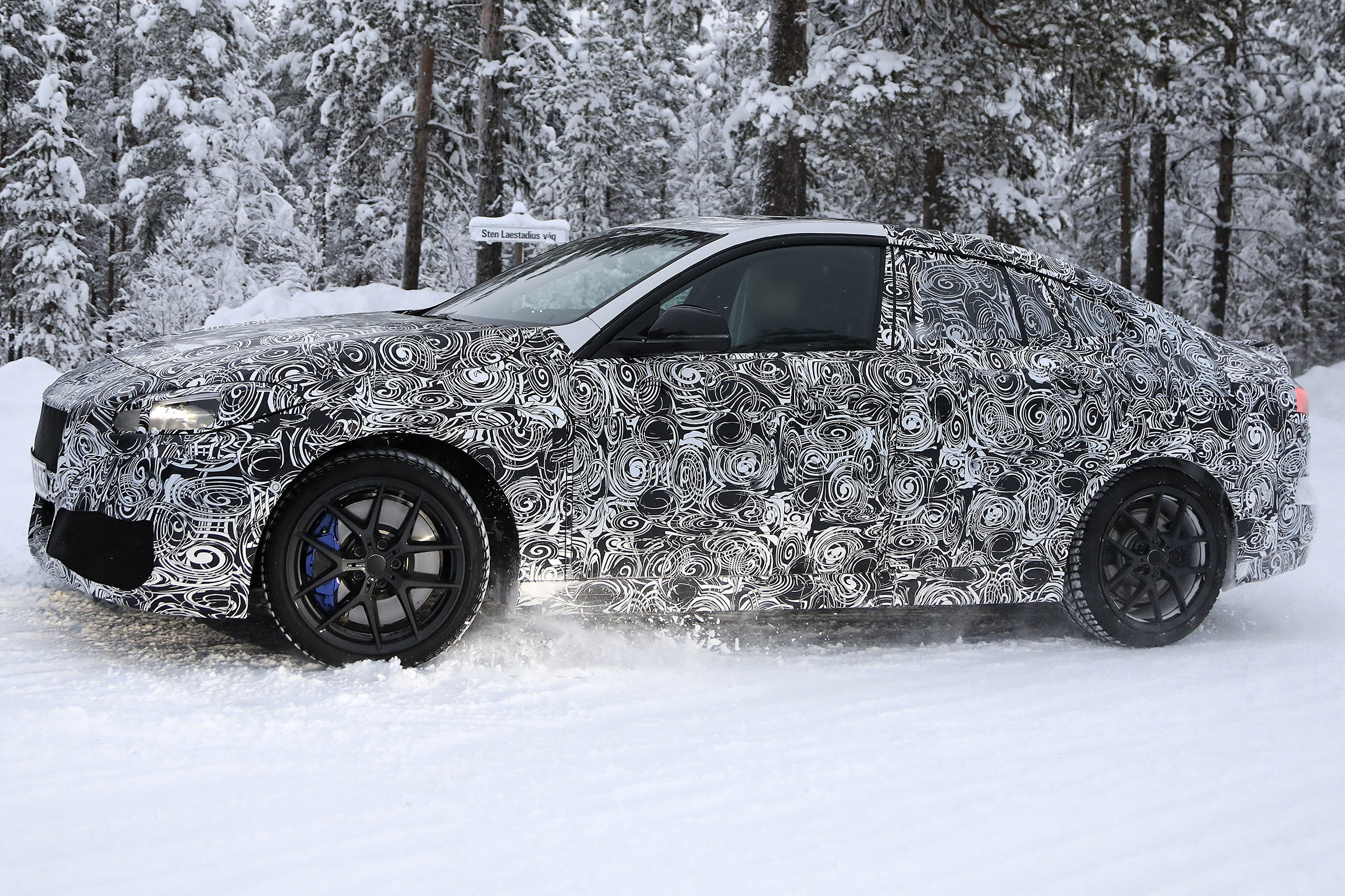 BMW 2 Series Gran Coupe spies - winter side