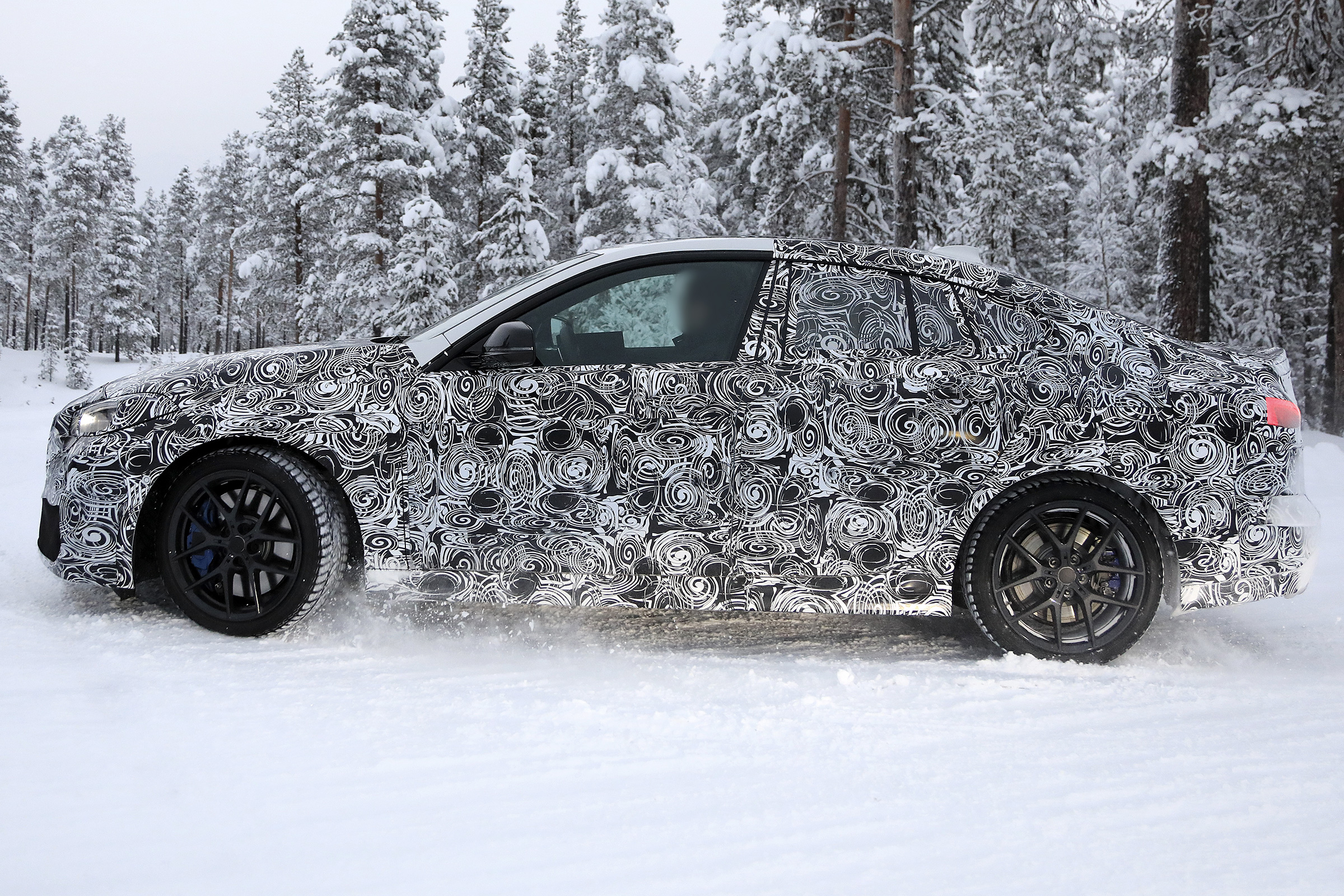 BMW 2 Series Gran Coupe spies - winter side