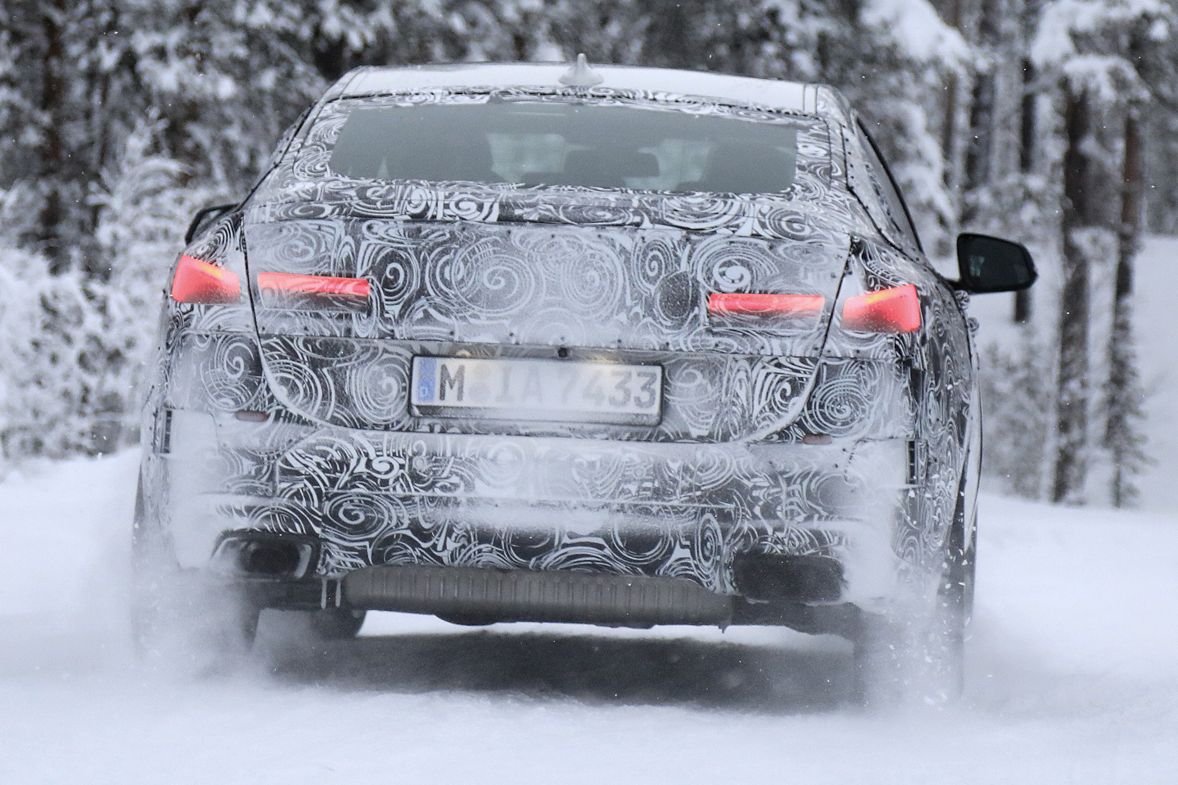 BMW 2 Series Gran Coupe spies - winter rear