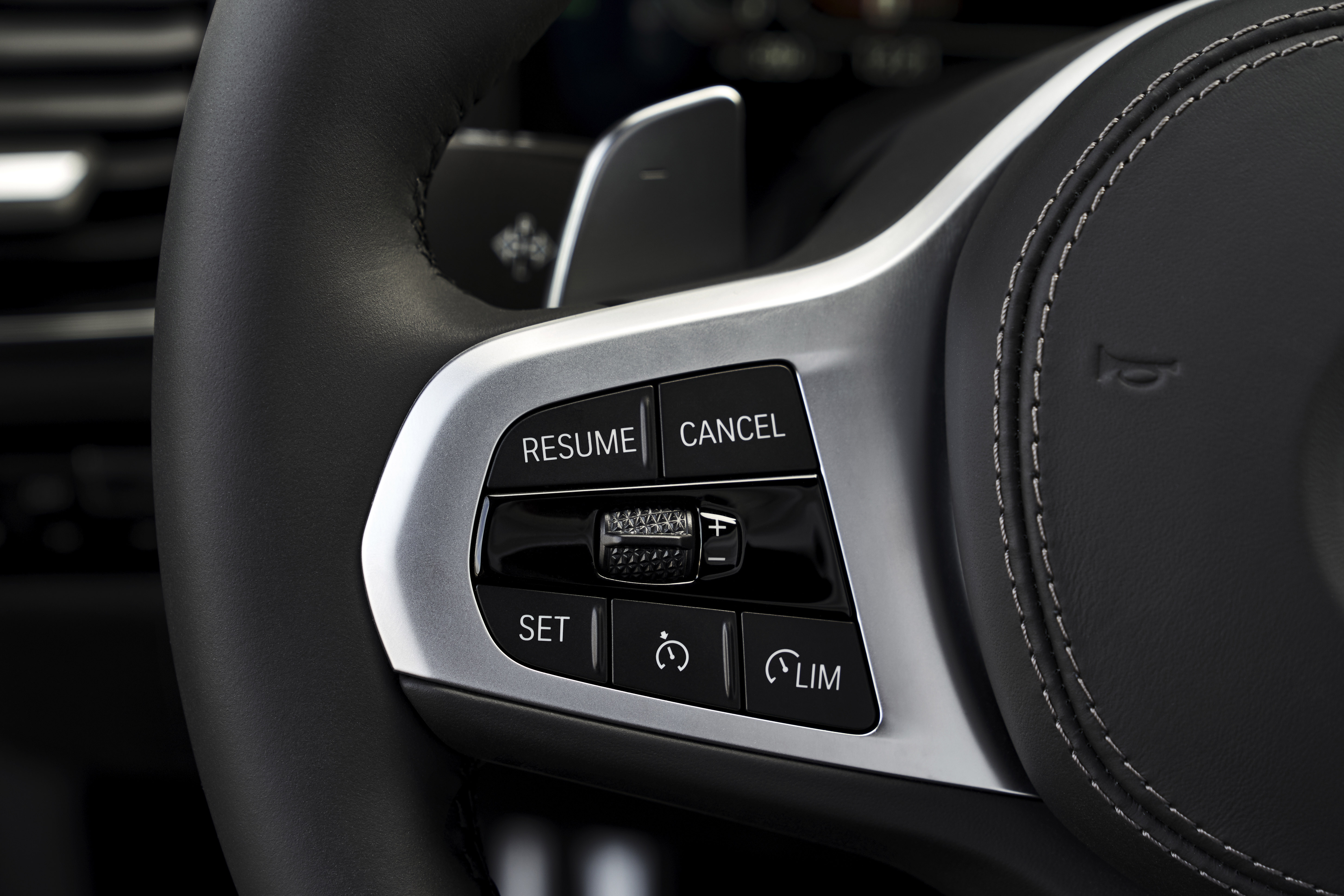 BMW M850i steering wheel buttons