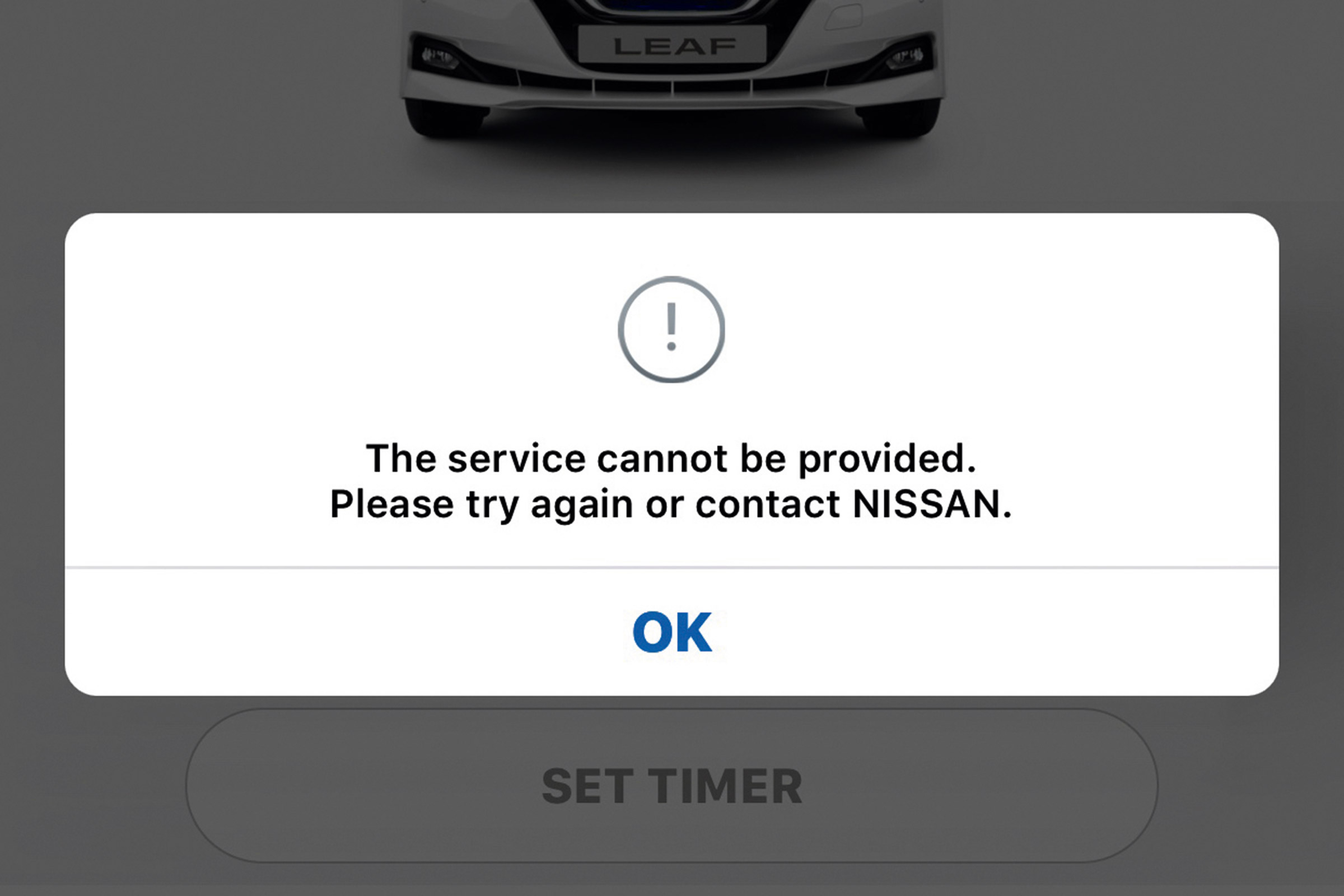 Nissan Leaf - long termer update app problem