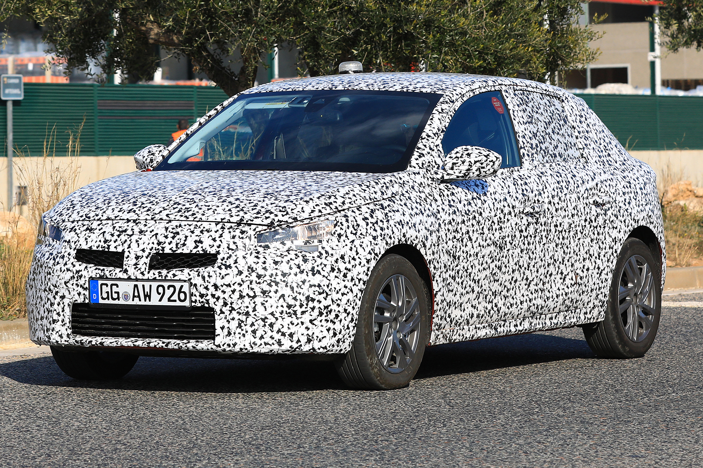 Vauxhall Corsa spies - front