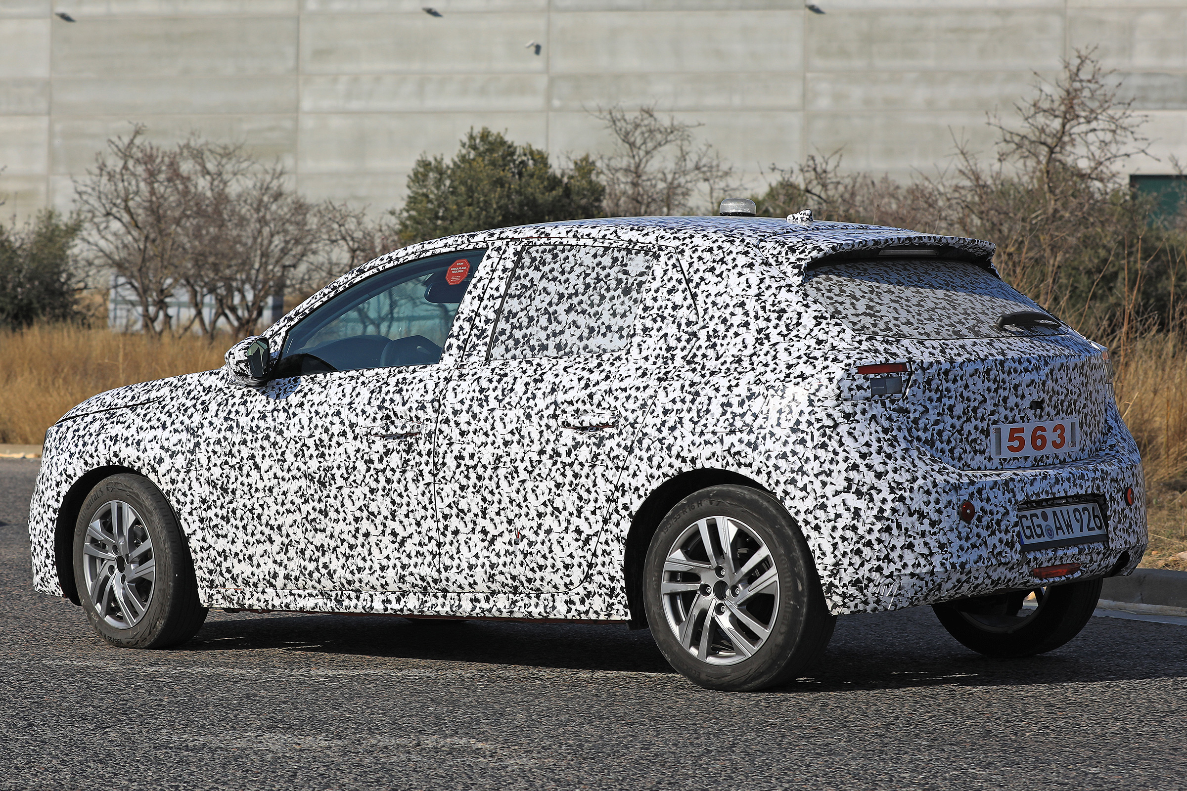 Vauxhall Corsa spies - rear 3/4