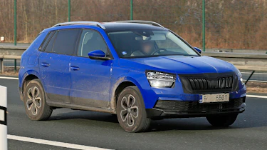 Skoda Kamiq spy shot front quarter 2