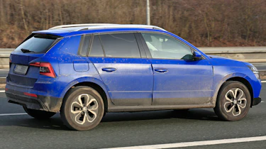 Skoda Kamiq spy shot rear quarter 1