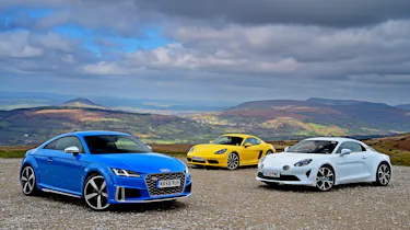 Audi TTS vs Alpine A110 vs Porsche 718 Cayman - header