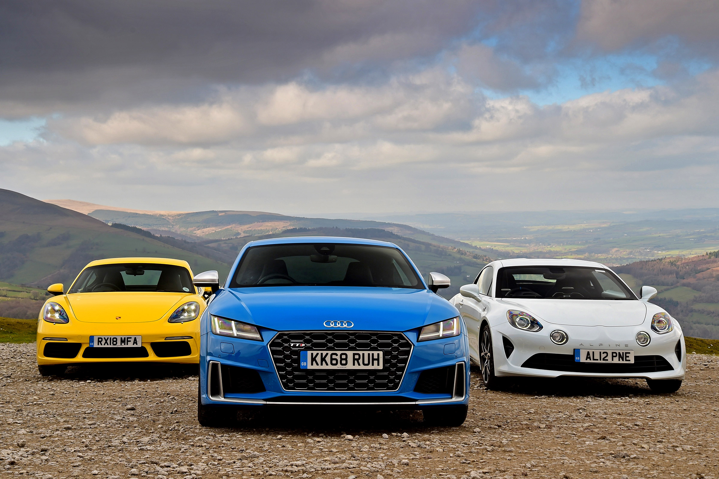 Audi TTS vs Alpine A110 vs Porsche 718 Cayman - head-to-head