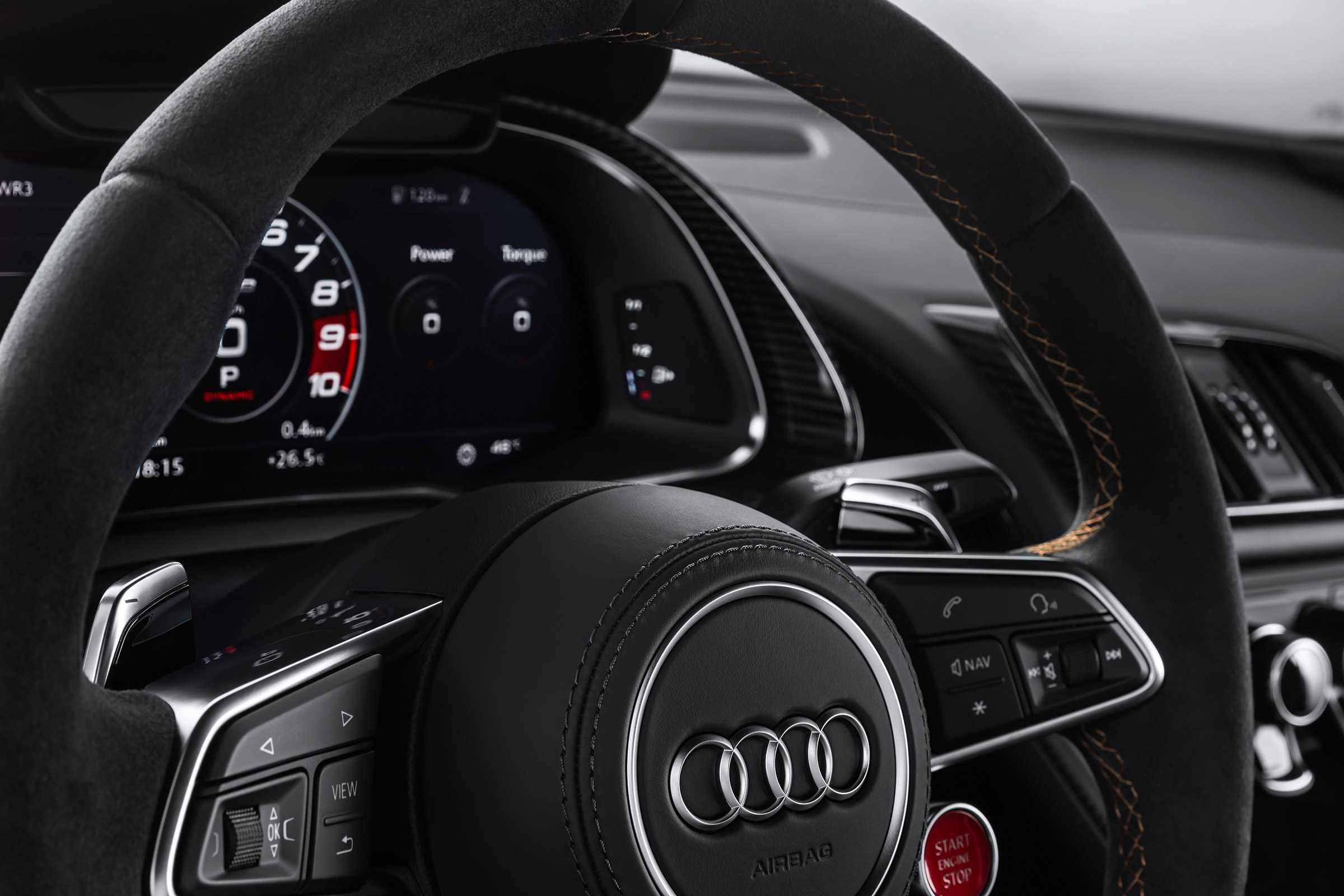 Audi R8 V10 Decennium - steering wheel