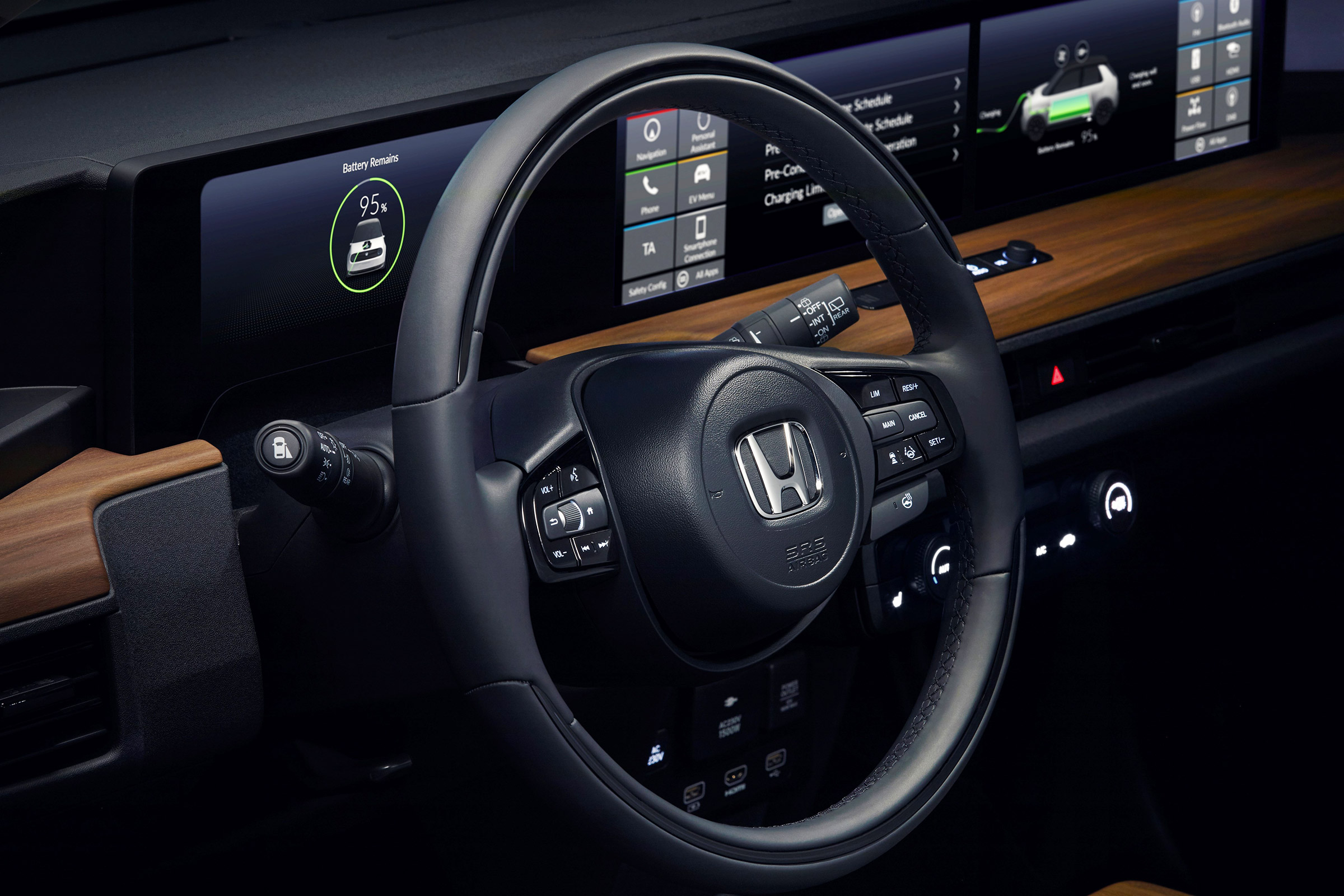 Honda e Prototype - steering wheel