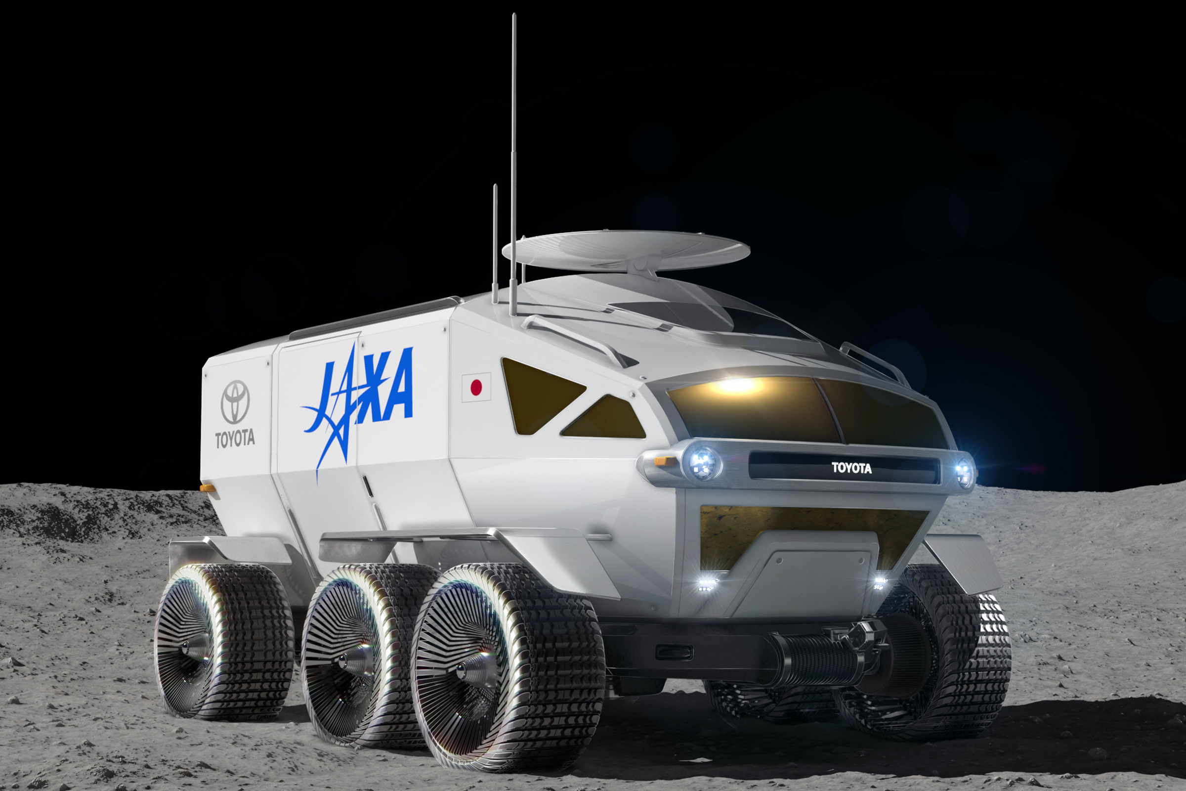 Toyota lunar vehicle - front 3/4