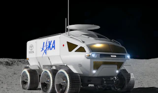 Toyota lunar vehicle - front 3/4