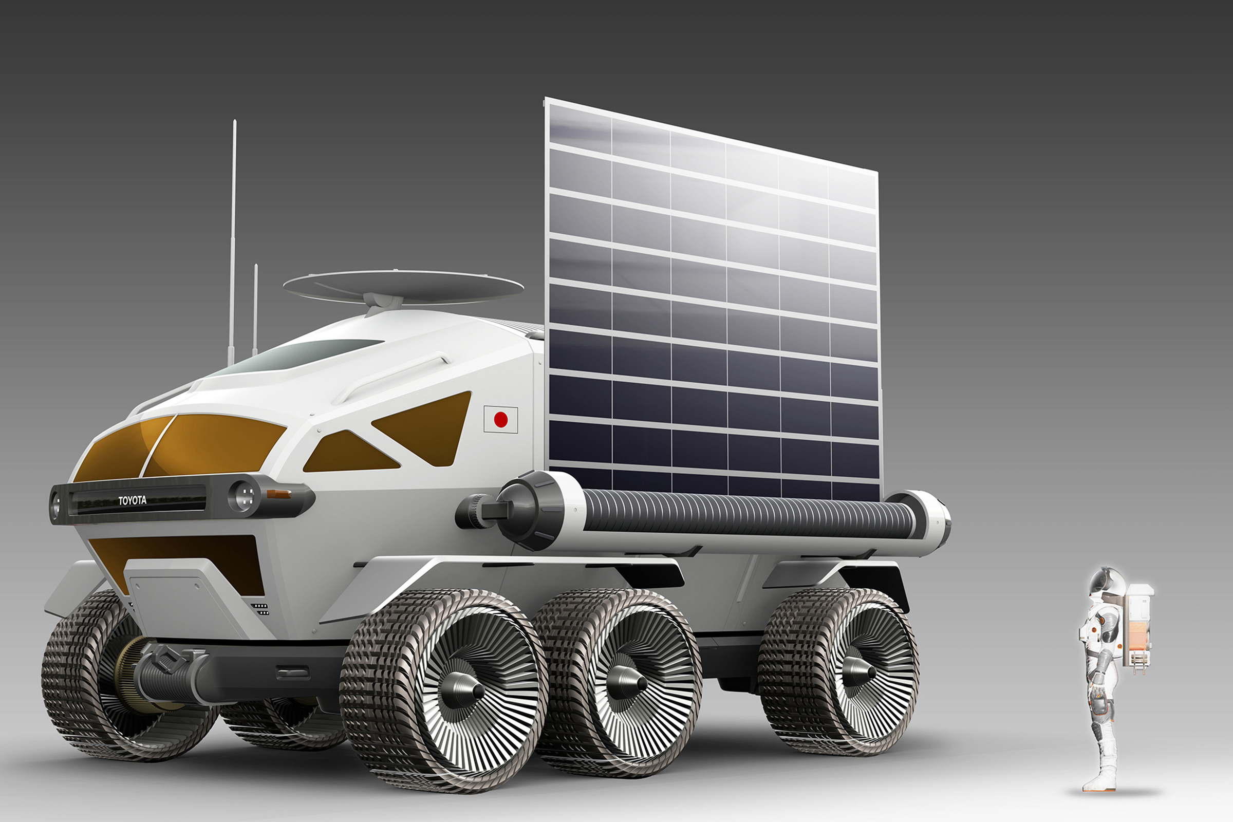 Toyota lunar vehicle - front 3/4