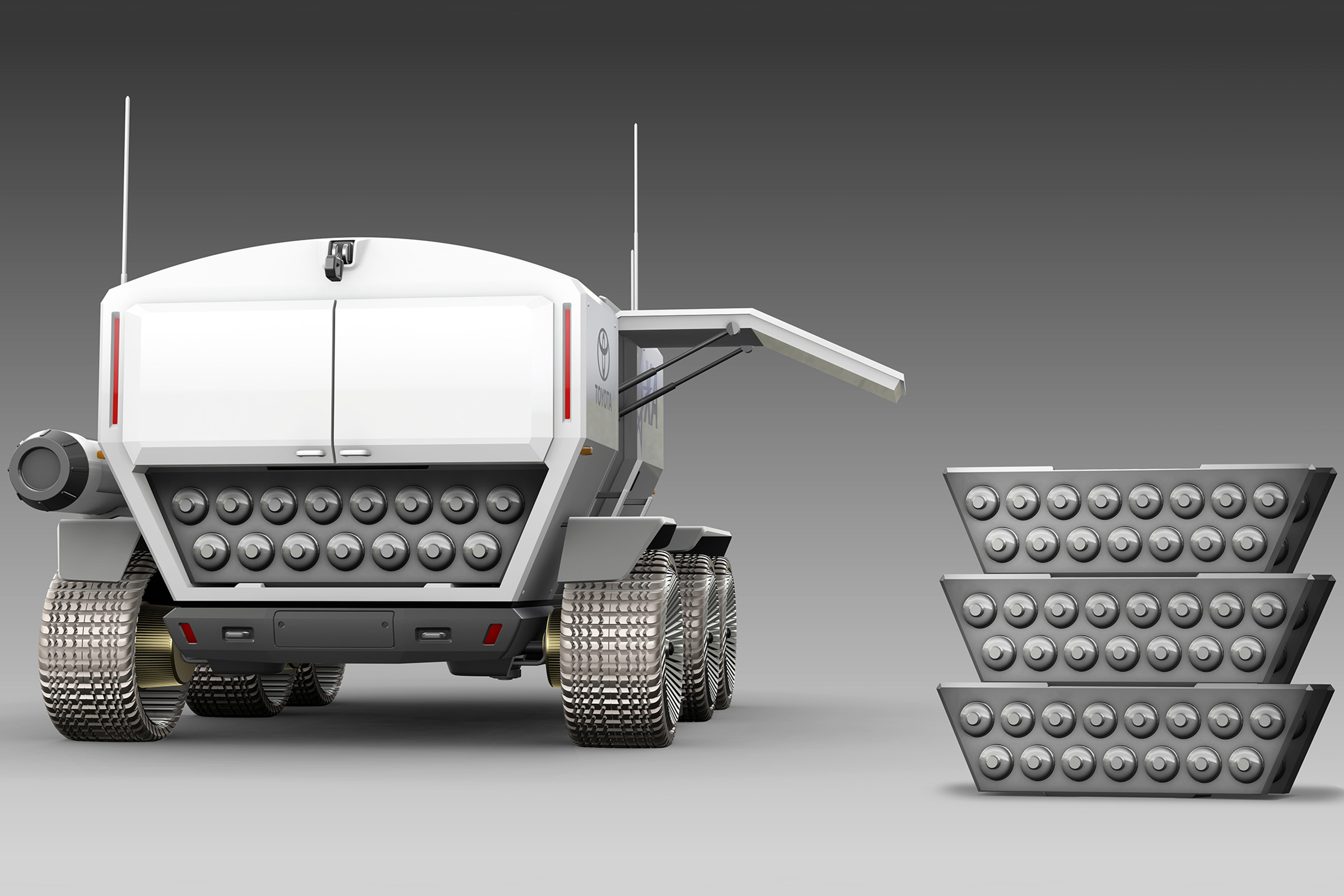 Toyota lunar vehicle - rear