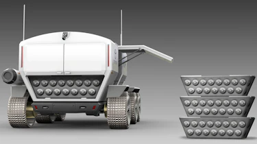 Toyota lunar vehicle - rear