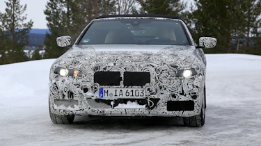 BMW 4 Series Convertible spies - front winter